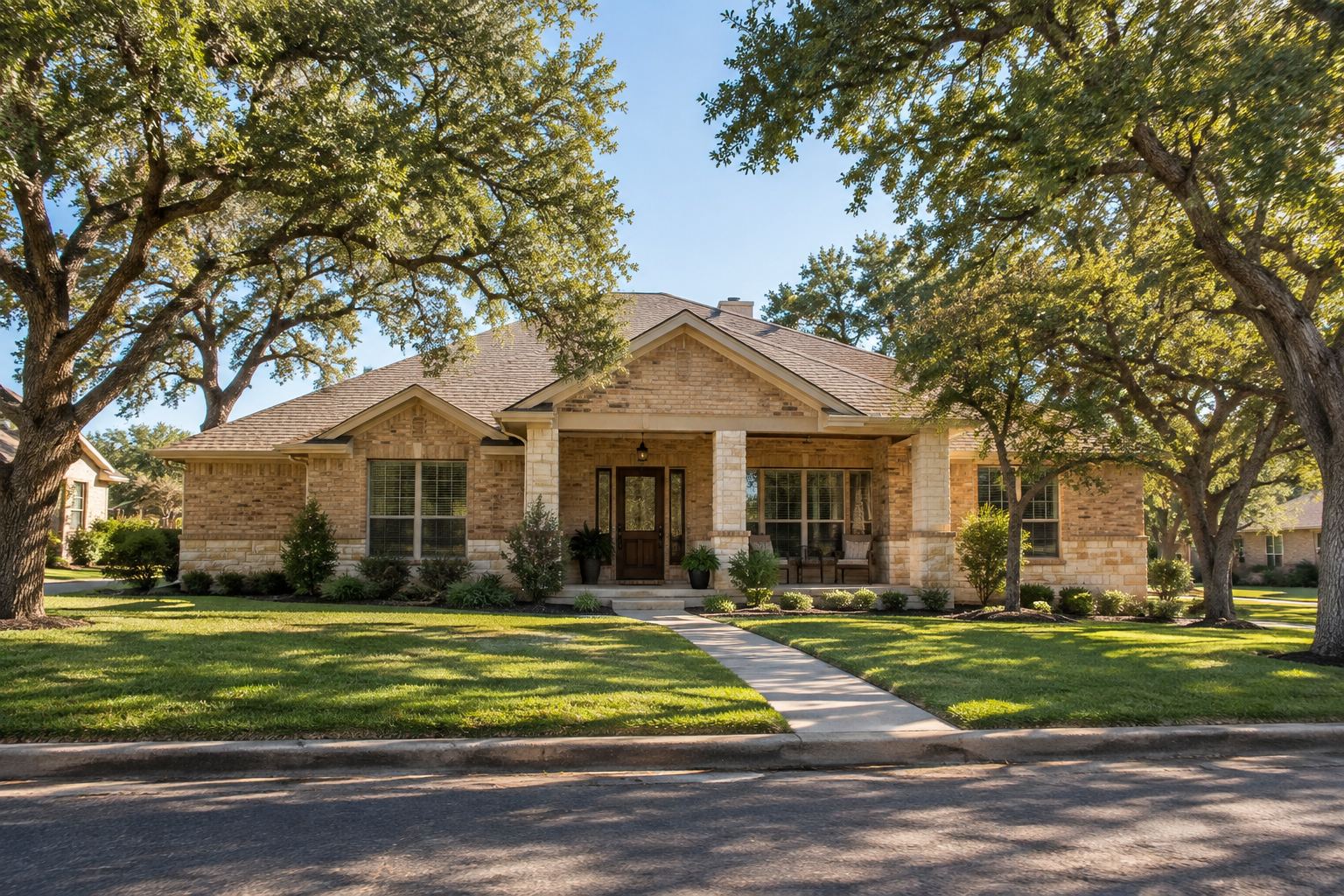 A Central Texas home, illustrative